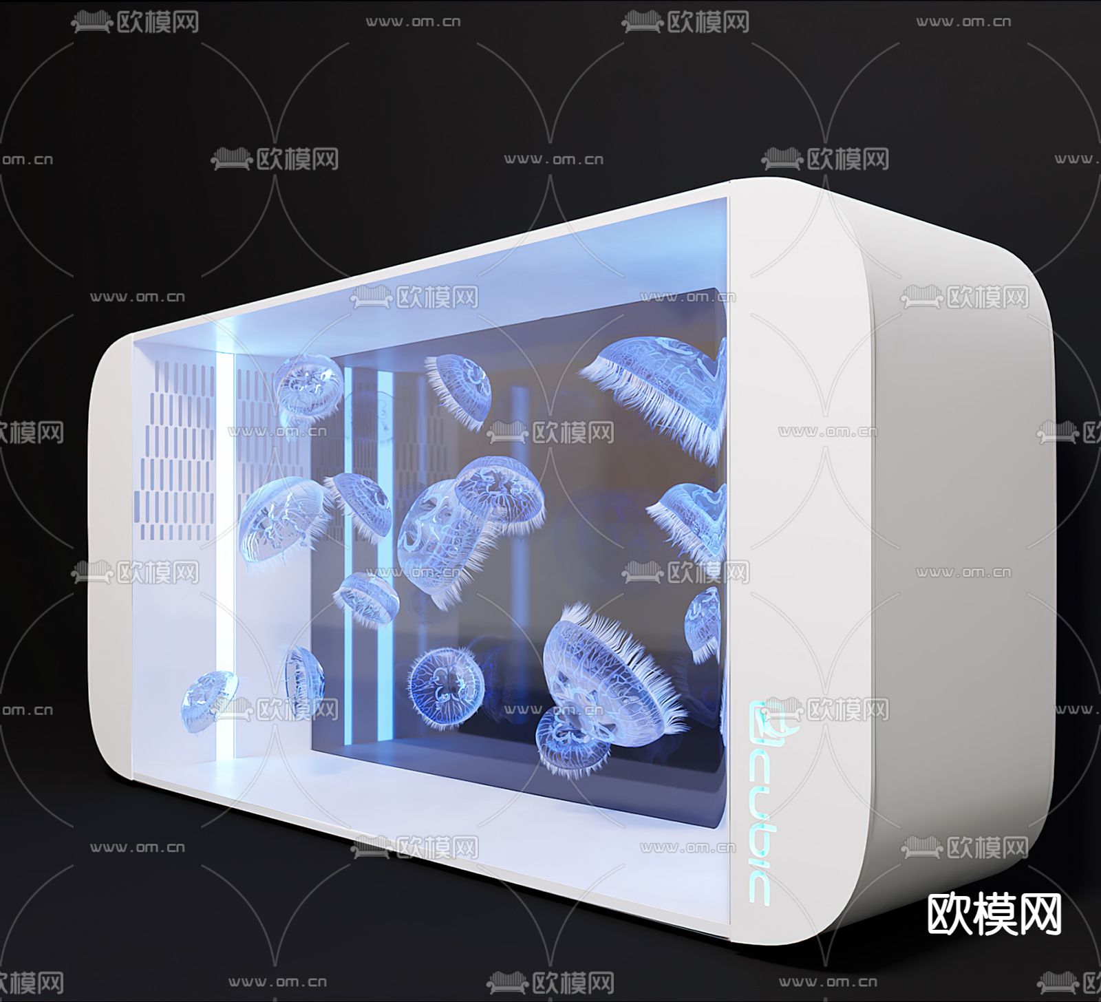 鱼缸 水母箱3d模型下载（渲染图4）