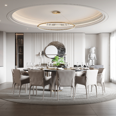 现代餐厅3d模型