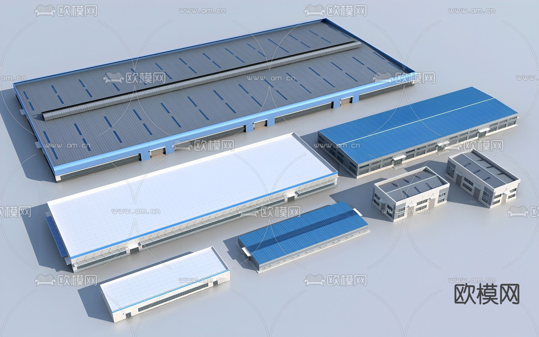 工业厂房su模型下载（渲染图2）