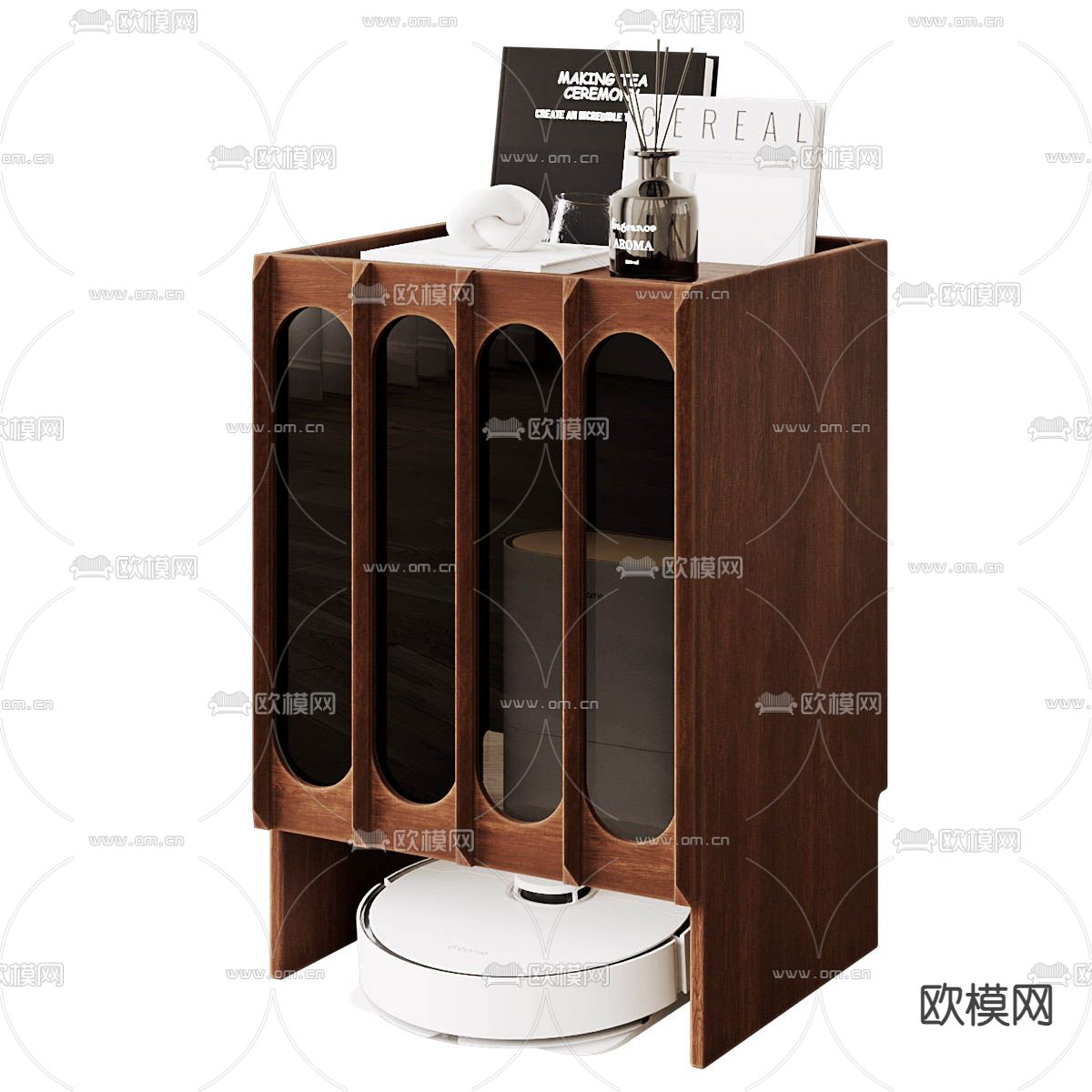 中古风边柜 斗柜3d模型下载（渲染图2）