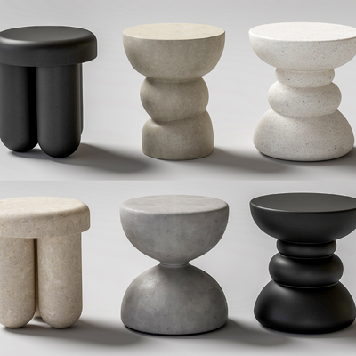 现代边几 角几su模型