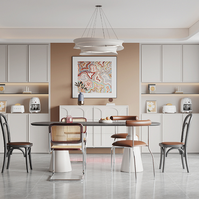 现代餐厅3d模型