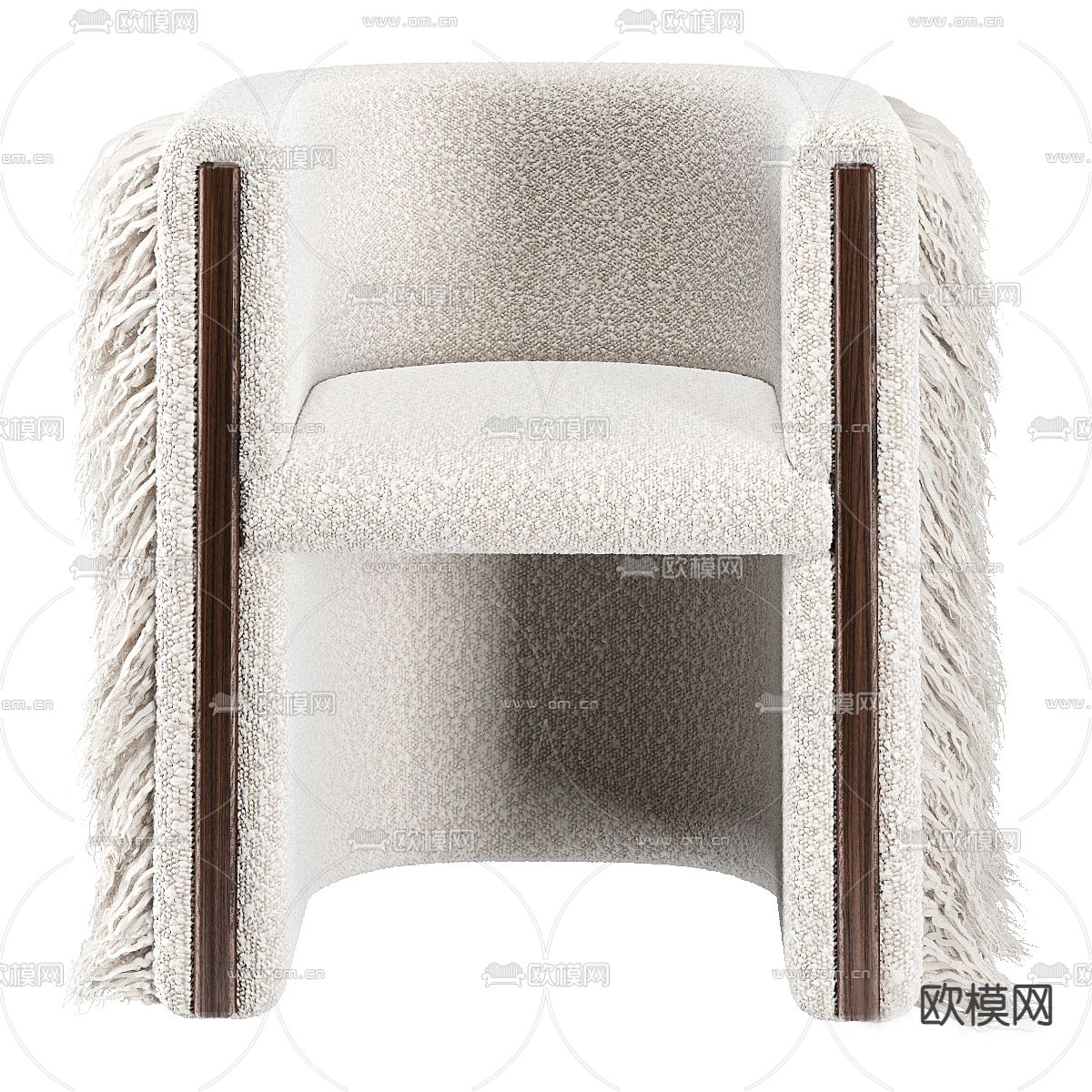 毛绒沙发3d模型下载（渲染图3）