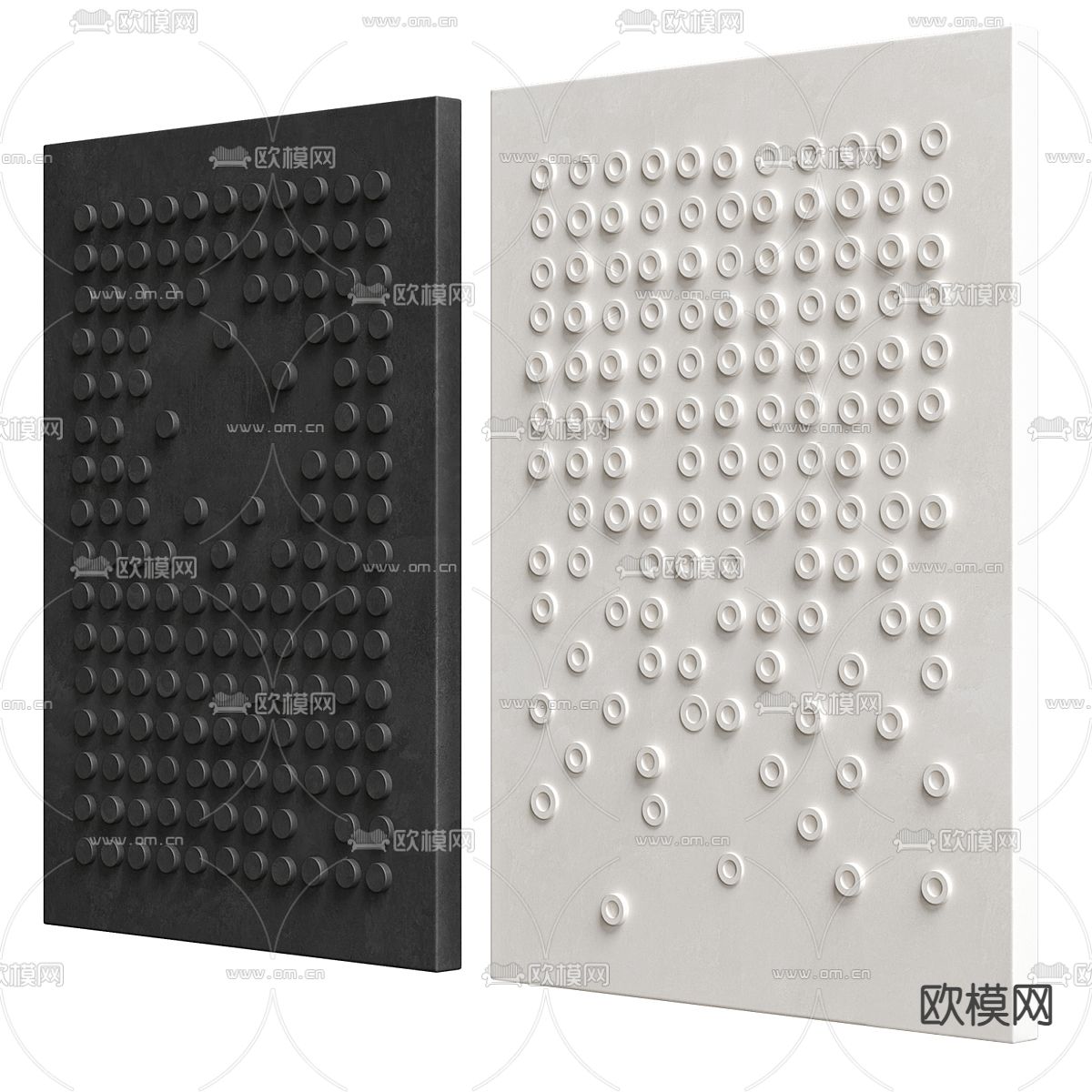 立体画 点阵画 装饰画3d模型下载（渲染图1）