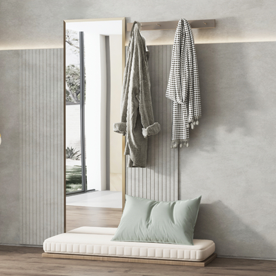  现代穿衣镜su模型 