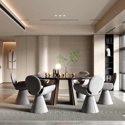 现代餐厅3d模型