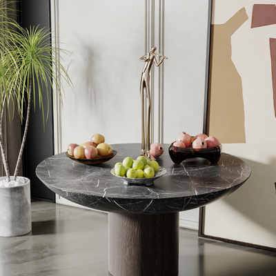  现代果盘su模型 