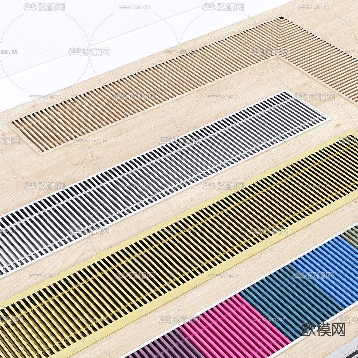嵌入式地暖3d模型下载（渲染图4）