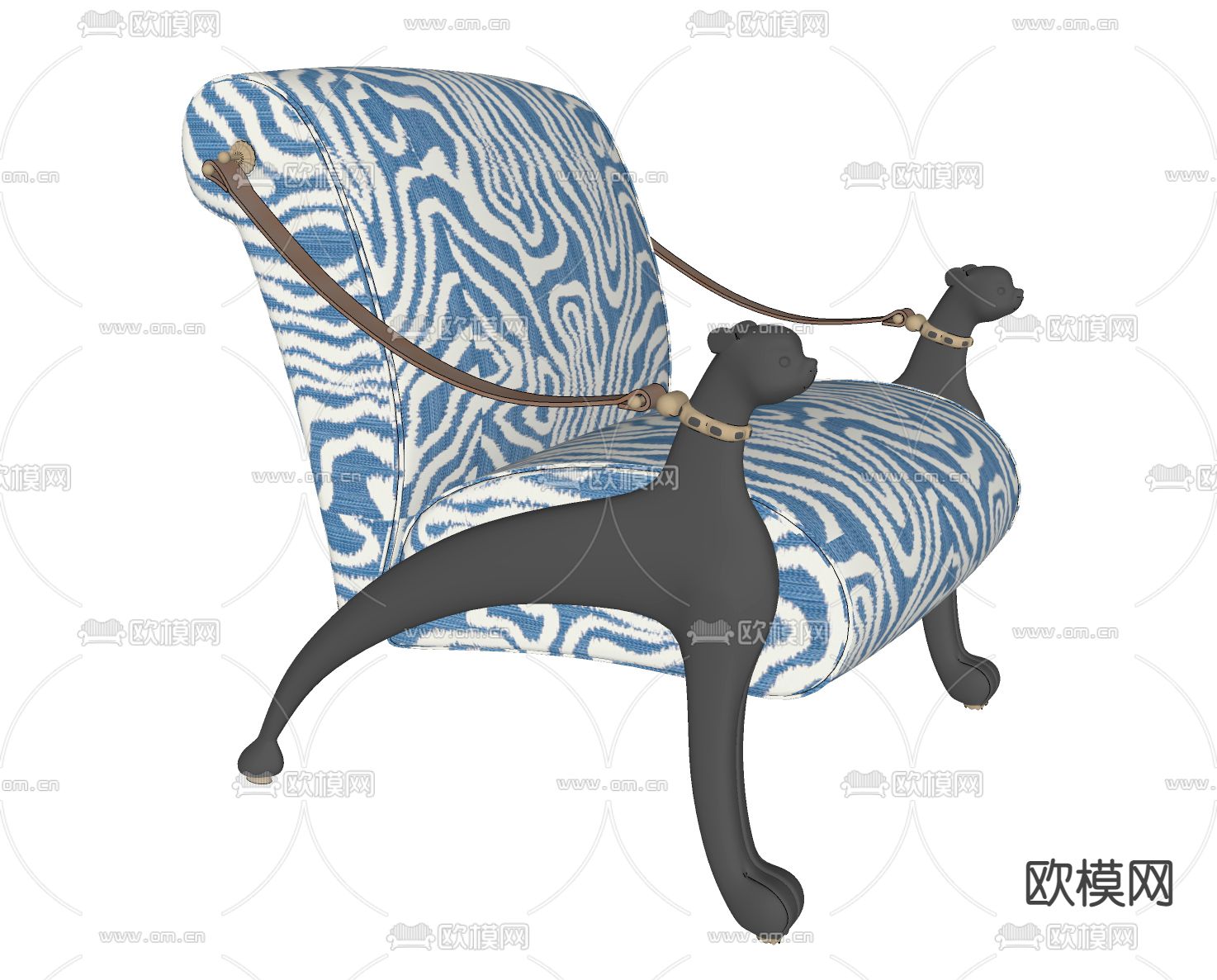 沙发椅su模型下载（渲染图2）