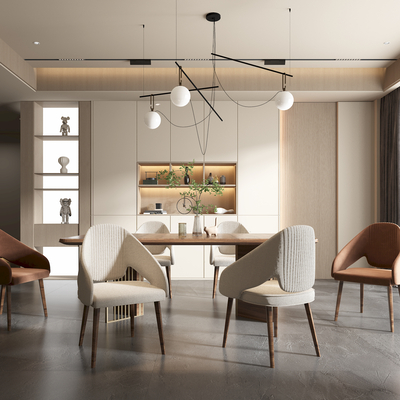 现代餐厅3d模型