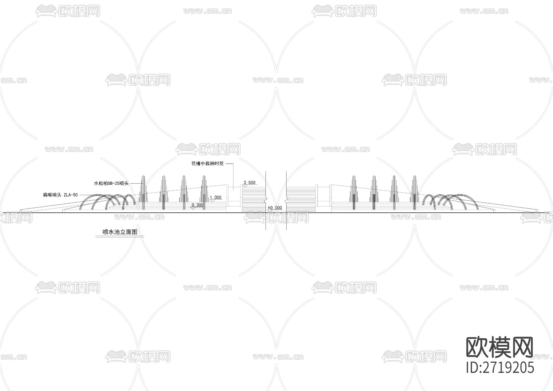 喷水池节点大样下载（渲染图4）