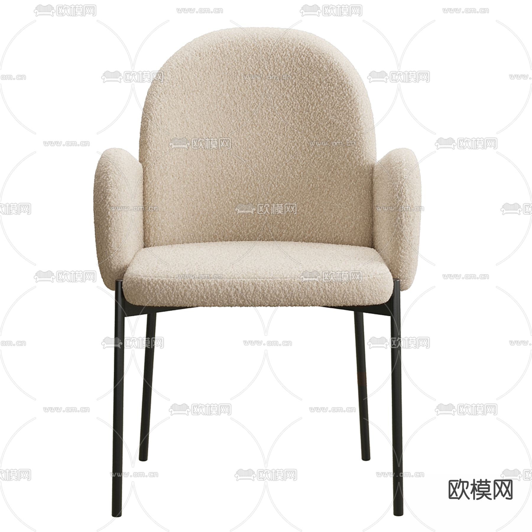 Barcelona 椅子 休闲椅3d模型下载（渲染图4）