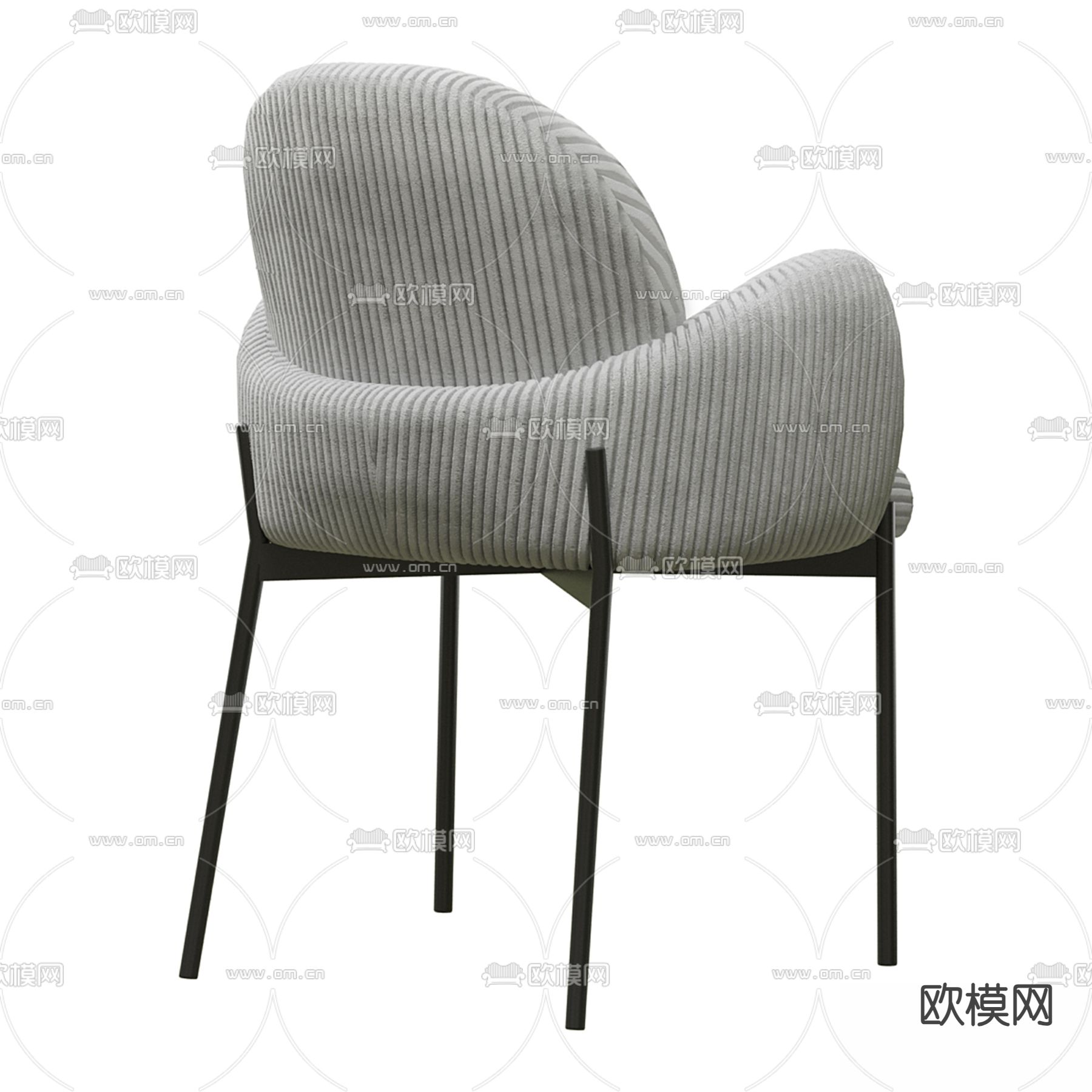 Barcelona 椅子 休闲椅3d模型下载（渲染图3）