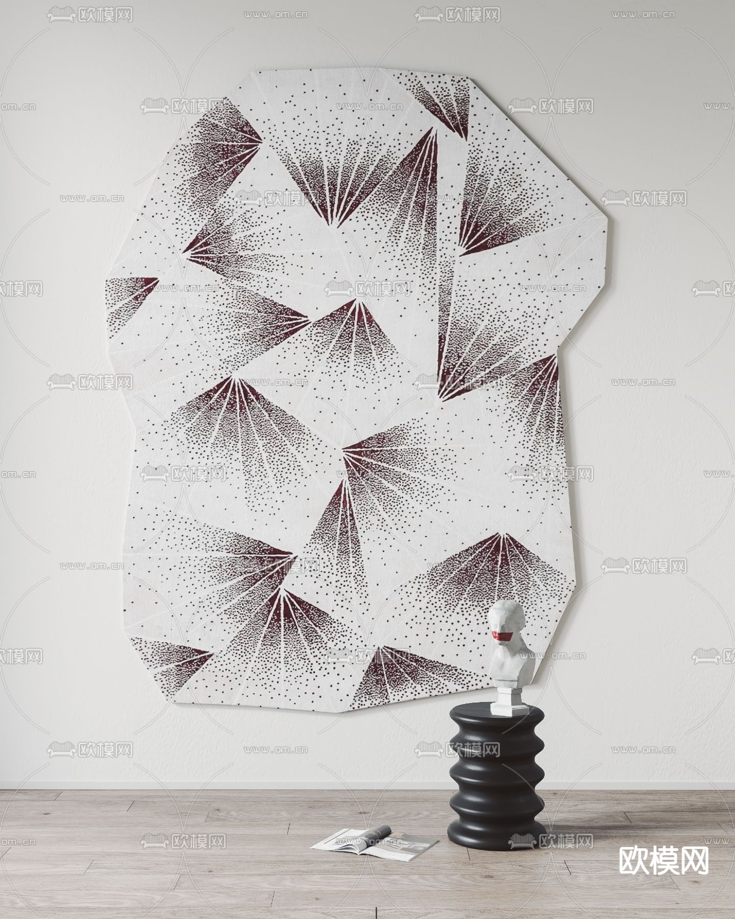 不规则地毯3d模型下载