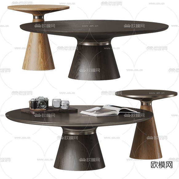 子母茶几3d模型下载