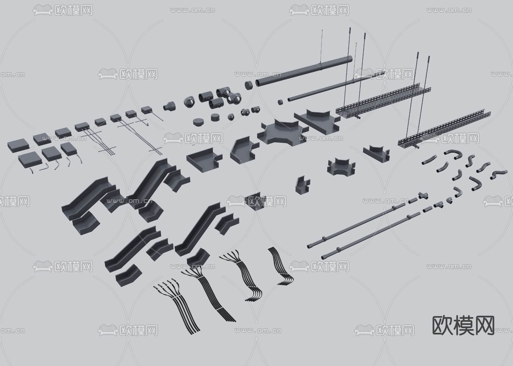 五金件 零件3d模型下载