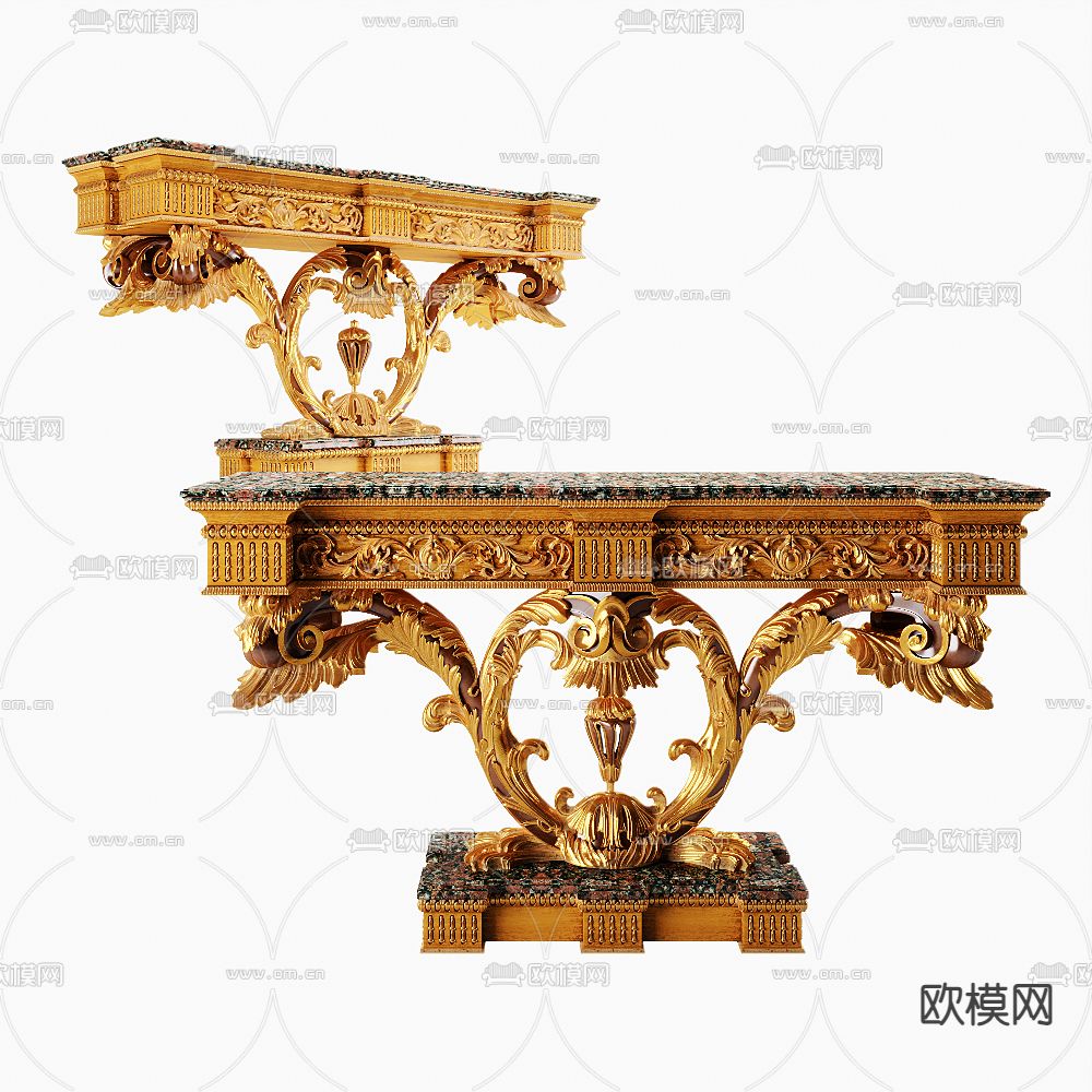 法式端景台3d模型下载