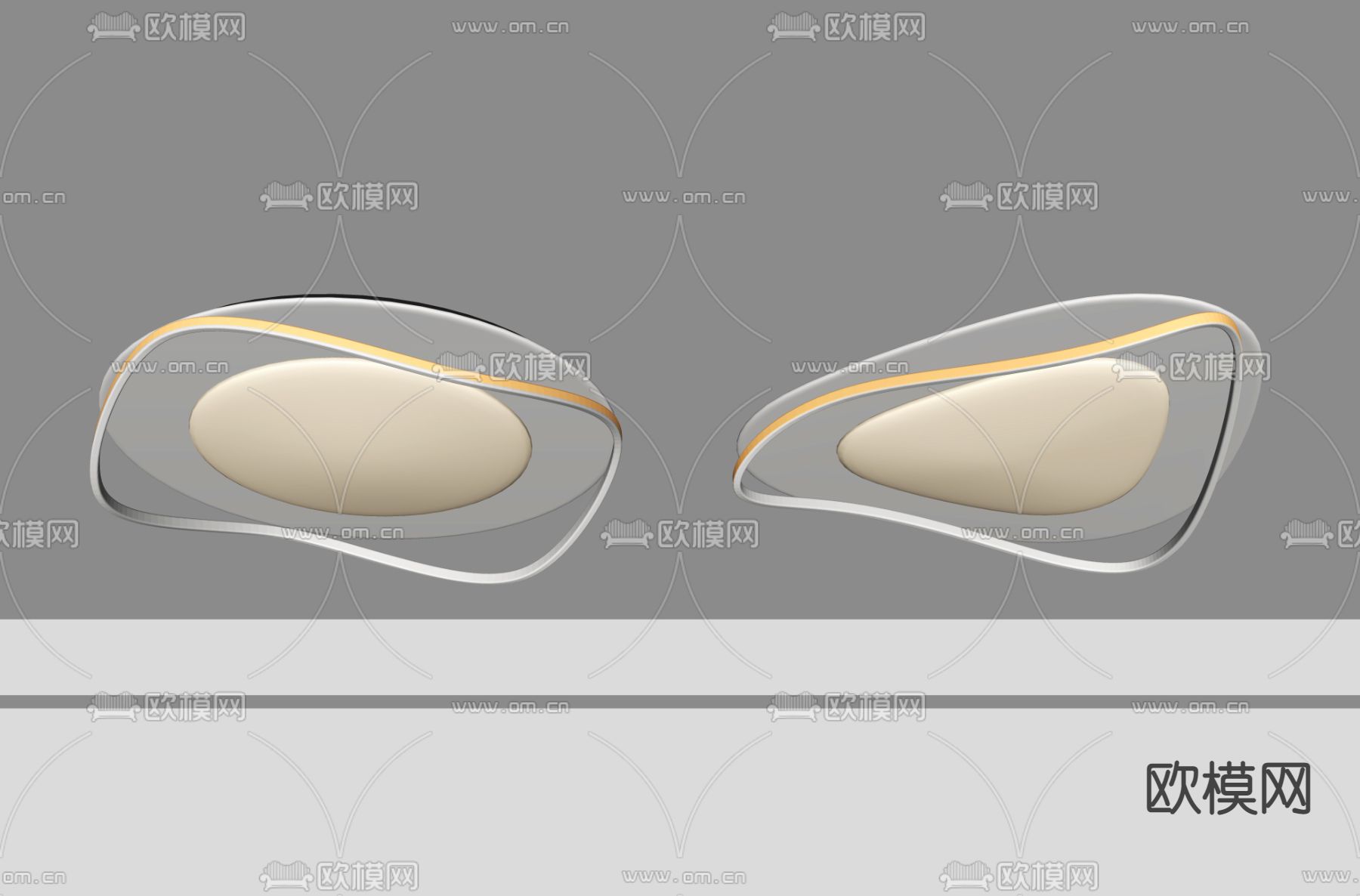 吸顶灯su模型下载（渲染图2）