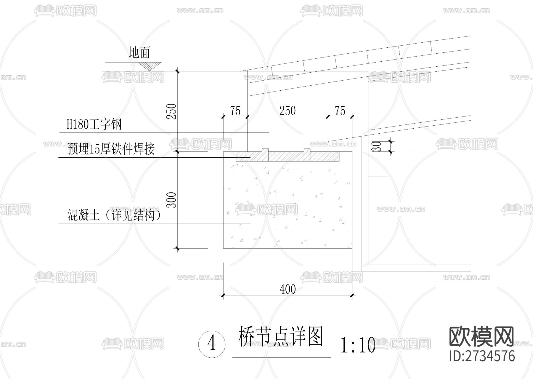 木拱桥全套cad详图下载（渲染图5）