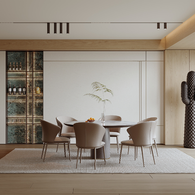 现代餐厅3d模型