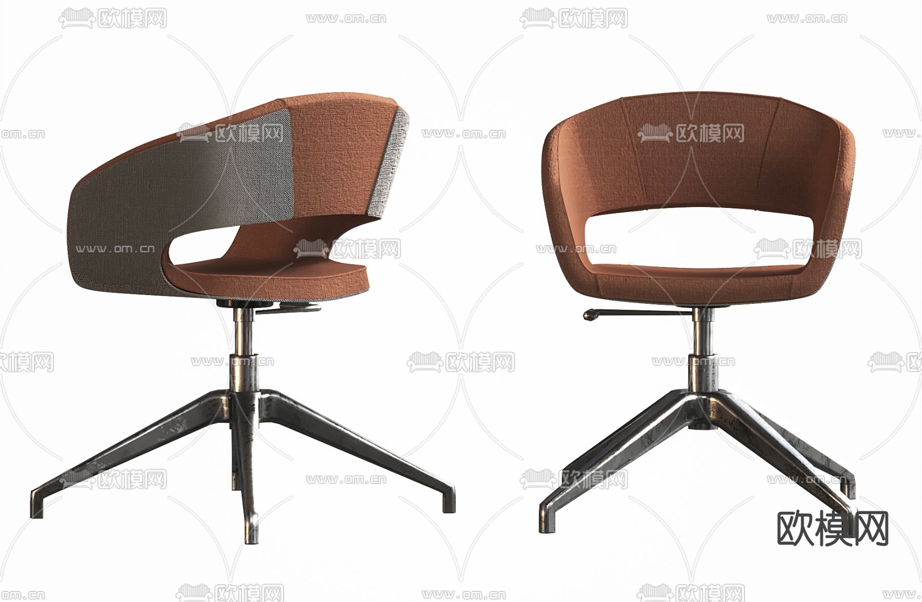 现代办公椅 职员椅3d模型下载