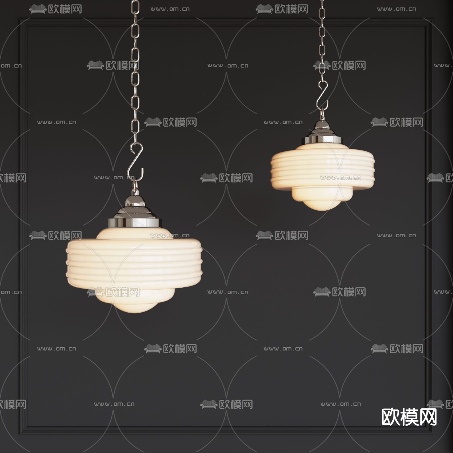 创意吊灯 床头吊灯3d模型下载