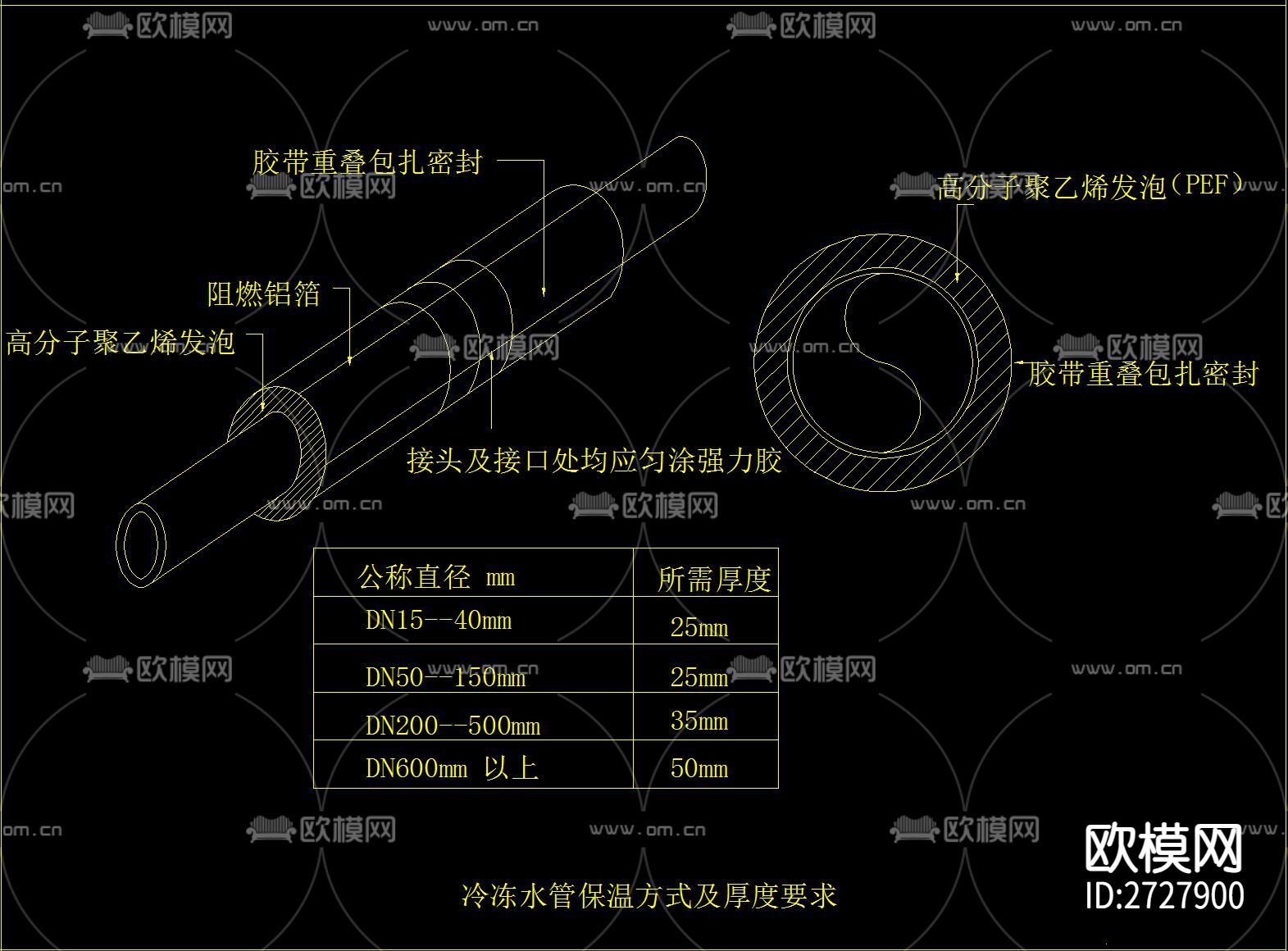 室内中央空调cad大样图下载（渲染图6）