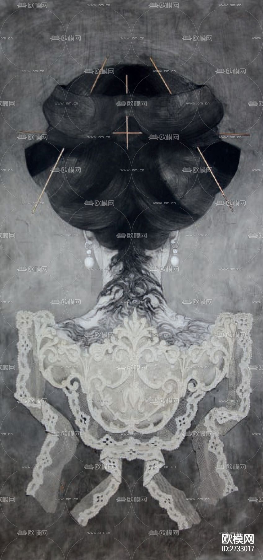 新中式人物艺术画下载