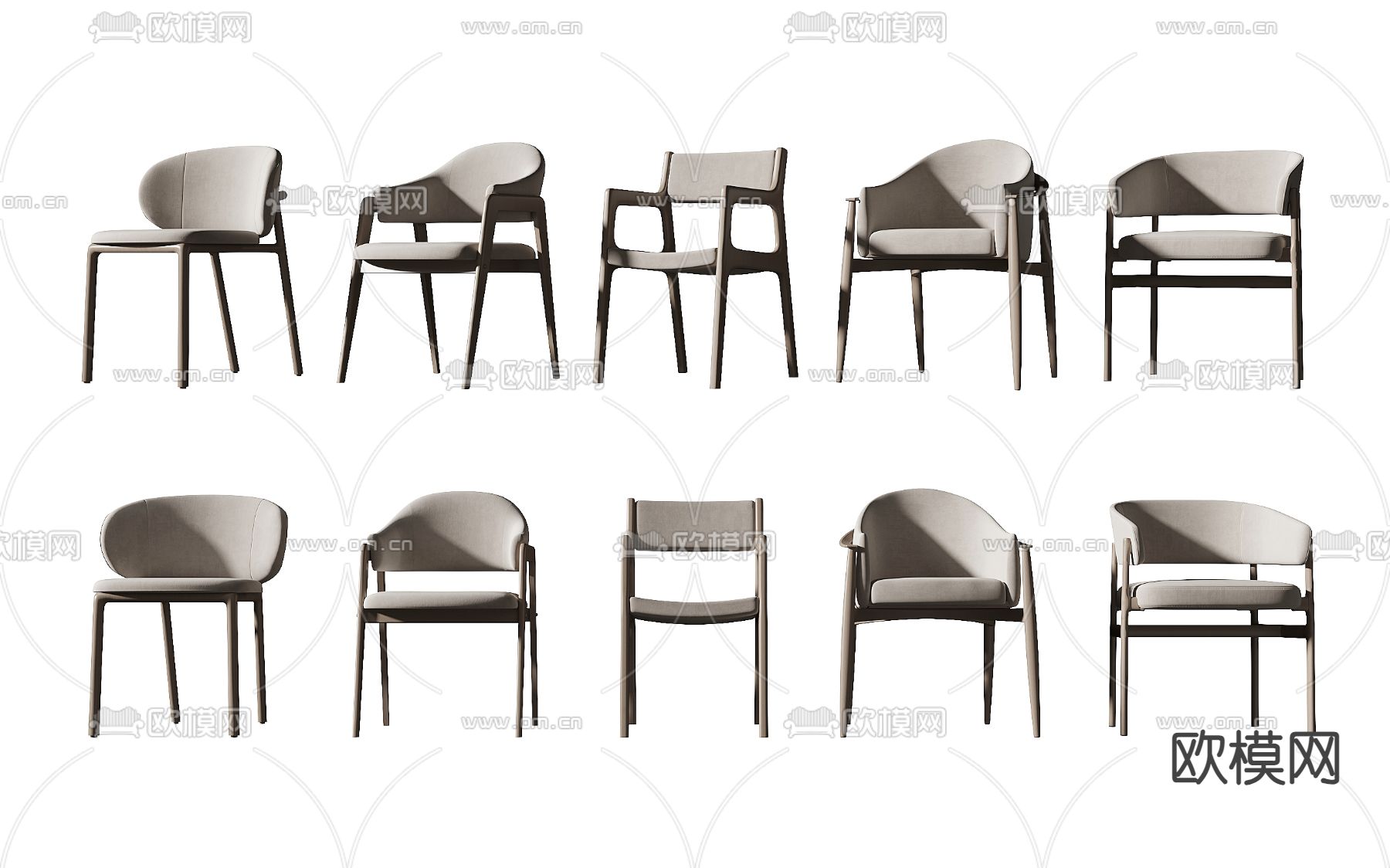 椅子 餐椅3d模型下载