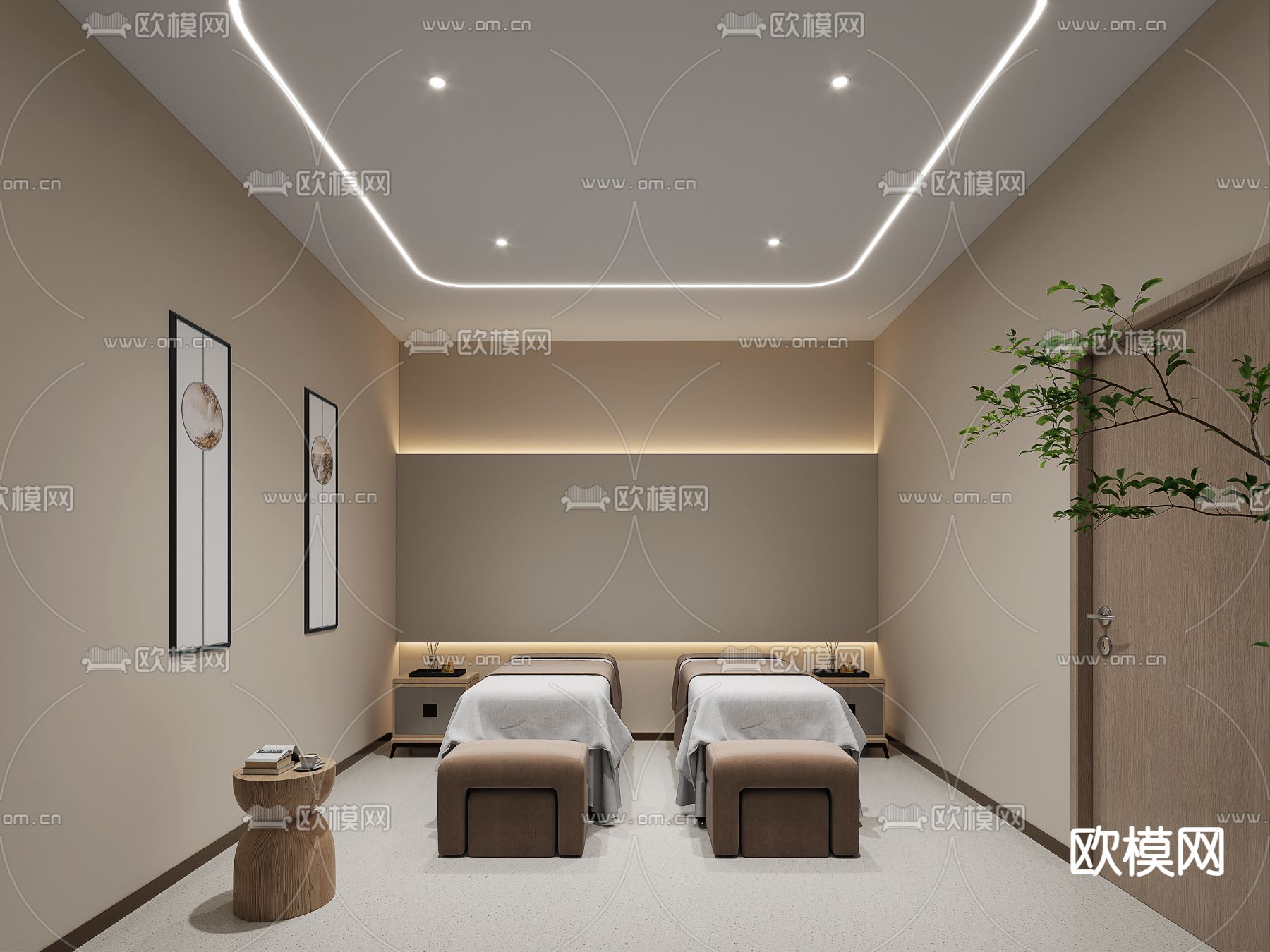 SPA护理房 理疗室3d模型下载