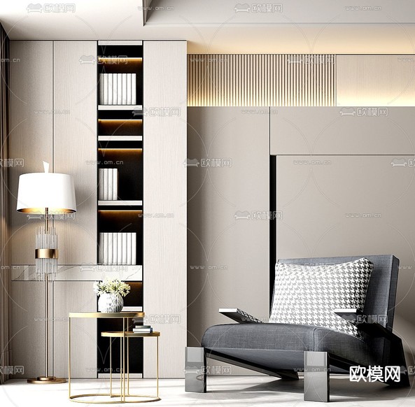现代椅子 休闲椅3d模型下载