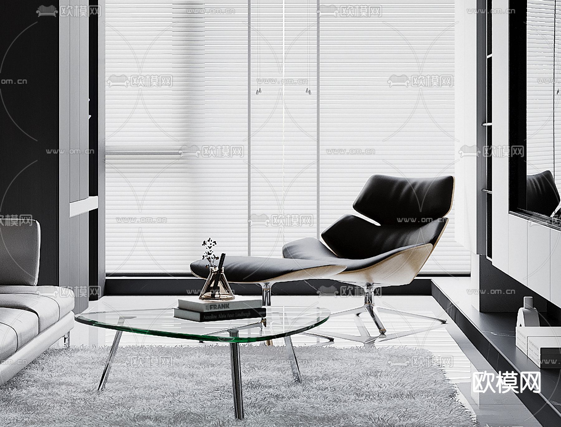 椅子 躺椅3d模型下载