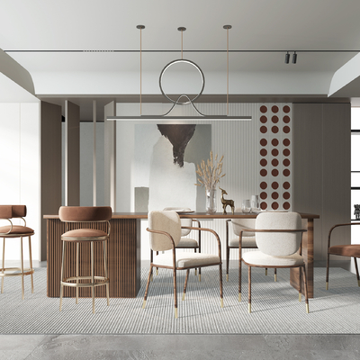 现代餐厅3d模型