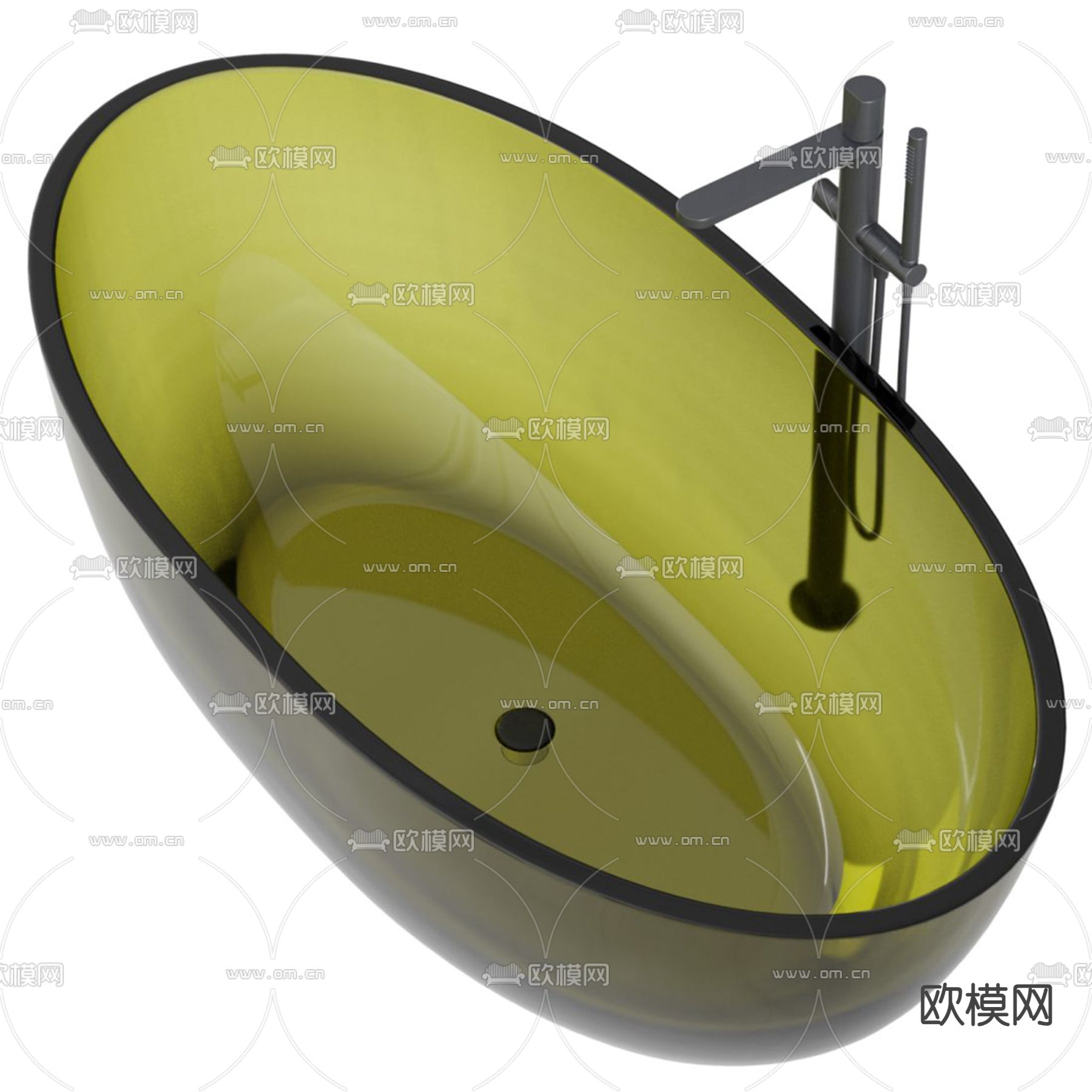 透明浴缸3d模型下载（渲染图4）