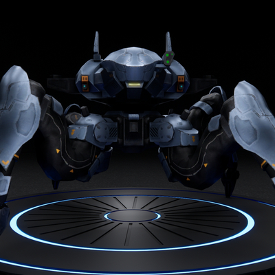  科技感作战机甲 机器人 玩具su模型 