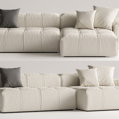 现代多人沙发su模型