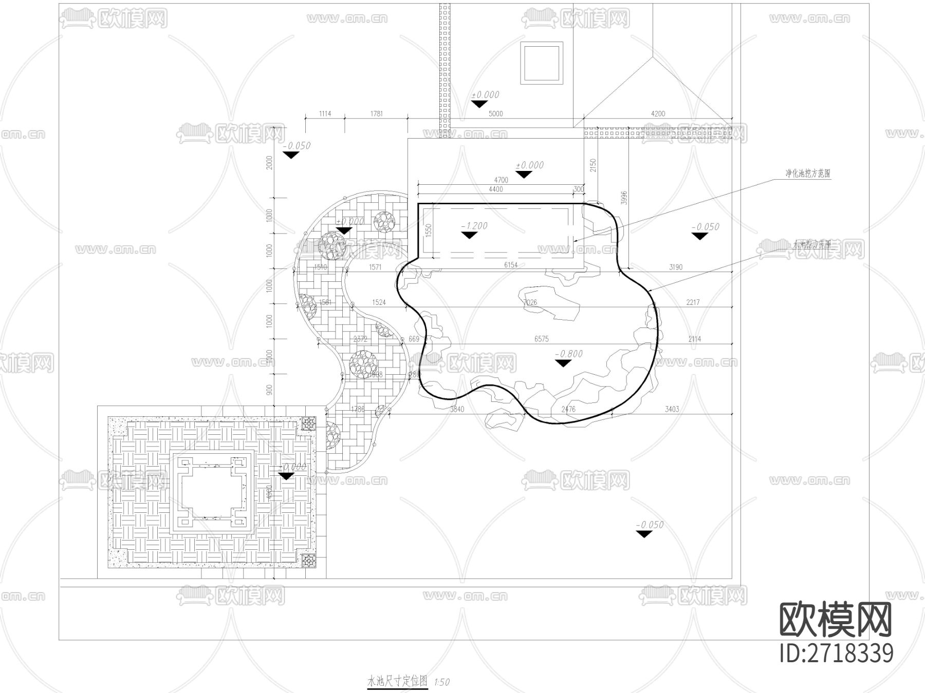 3套鱼池过滤系统cad施工图下载（渲染图2）