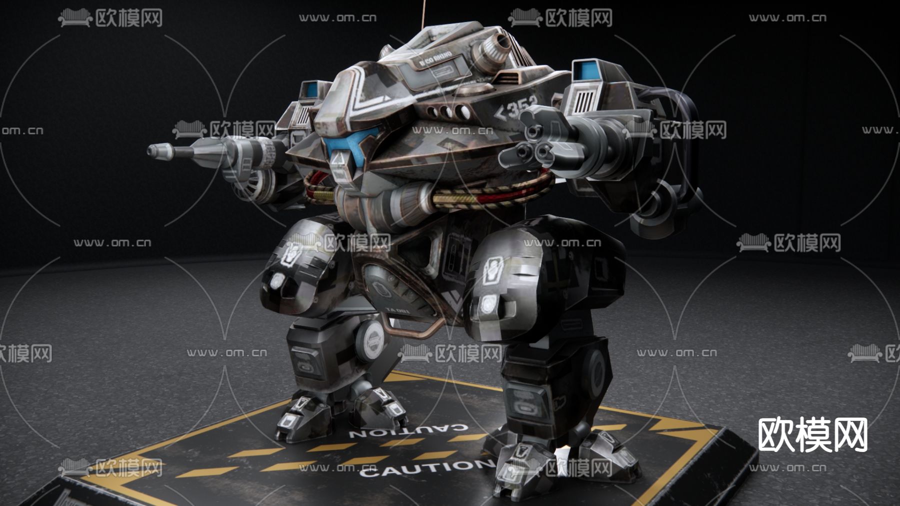 末日机甲 机器人 玩具su模型下载（渲染图2）