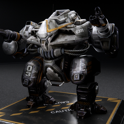  科技感作战机甲 机器人 玩具su模型 