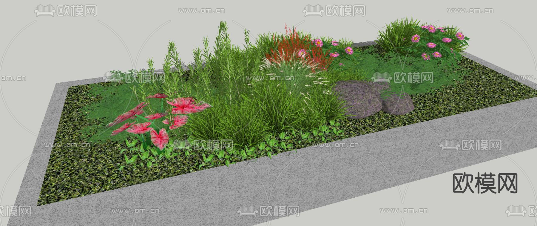 花坛su模型下载（渲染图2）