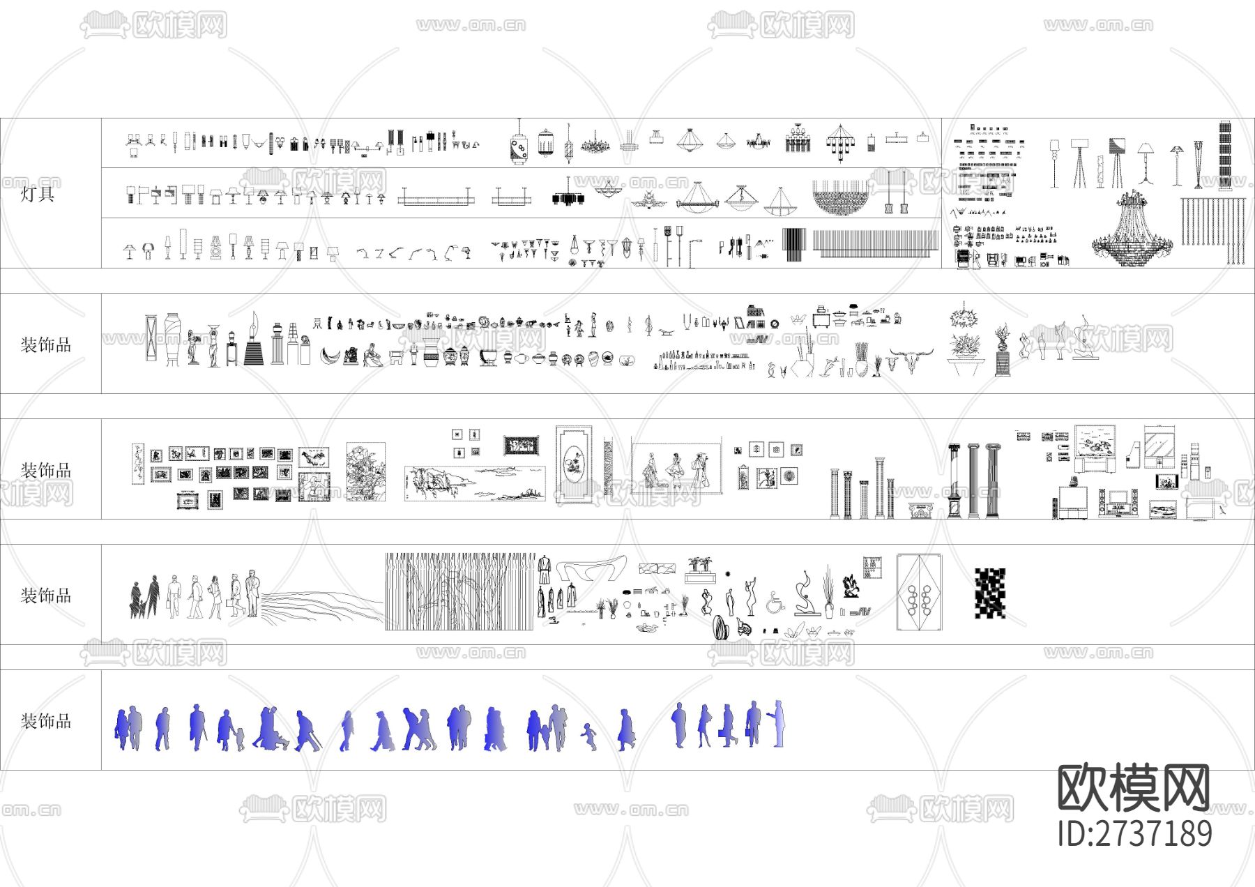 常用cad立面图库下载（渲染图2）