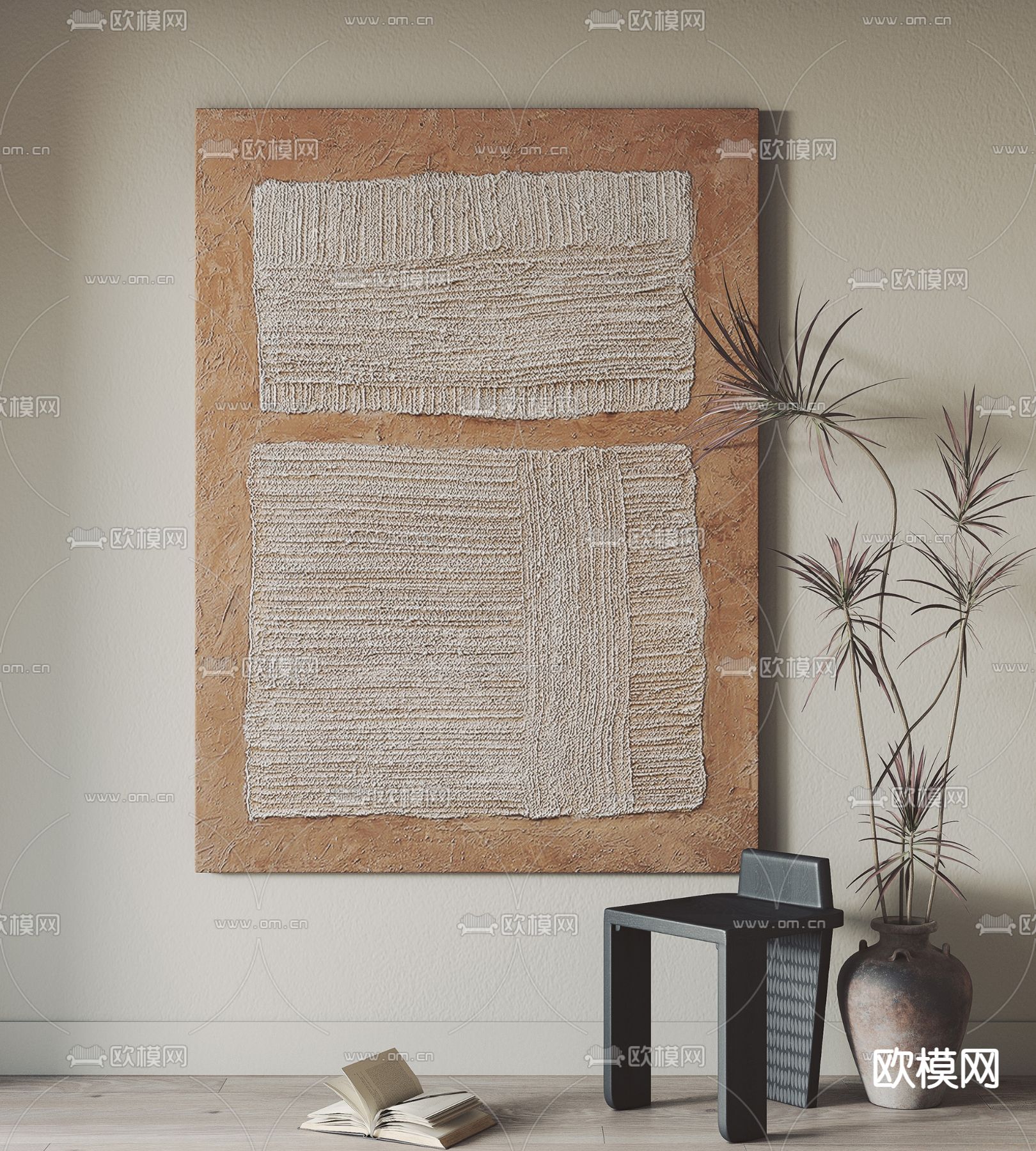 装饰画su模型下载（渲染图1）