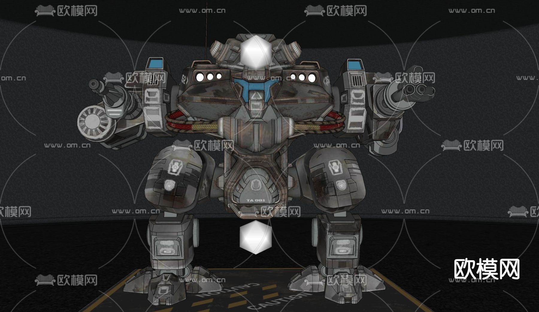 末日机甲 机器人 玩具su模型下载（渲染图4）