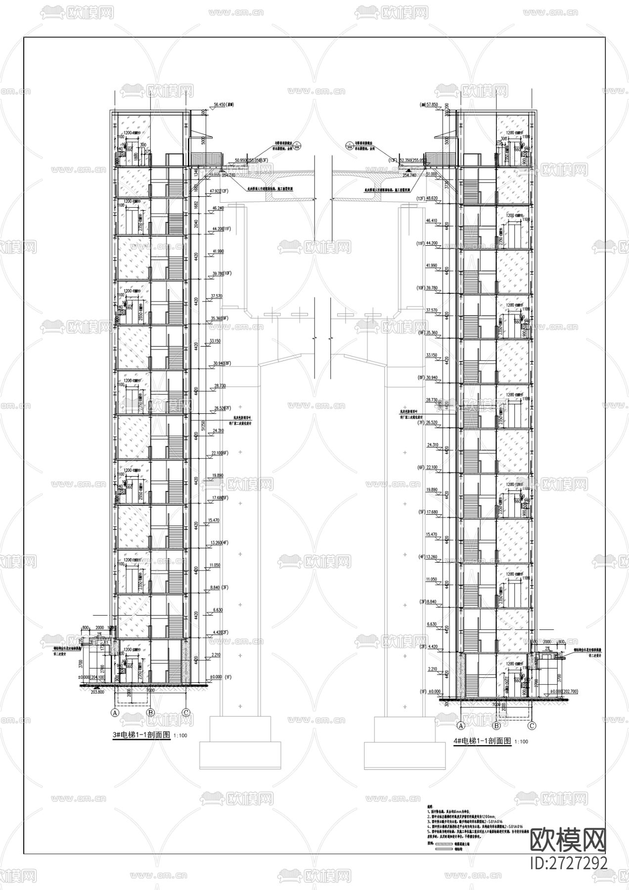 桥梁cad施工图下载（渲染图4）