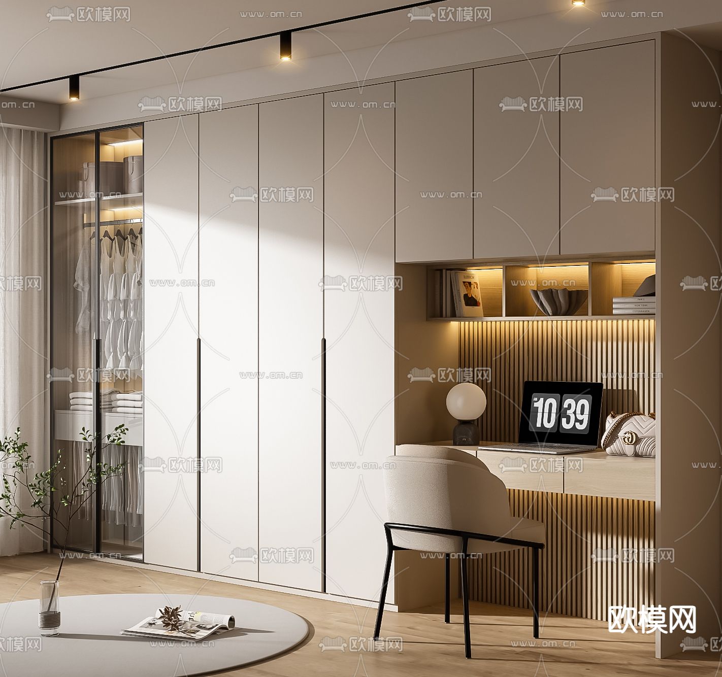 衣柜 衣橱3d模型下载（渲染图2）