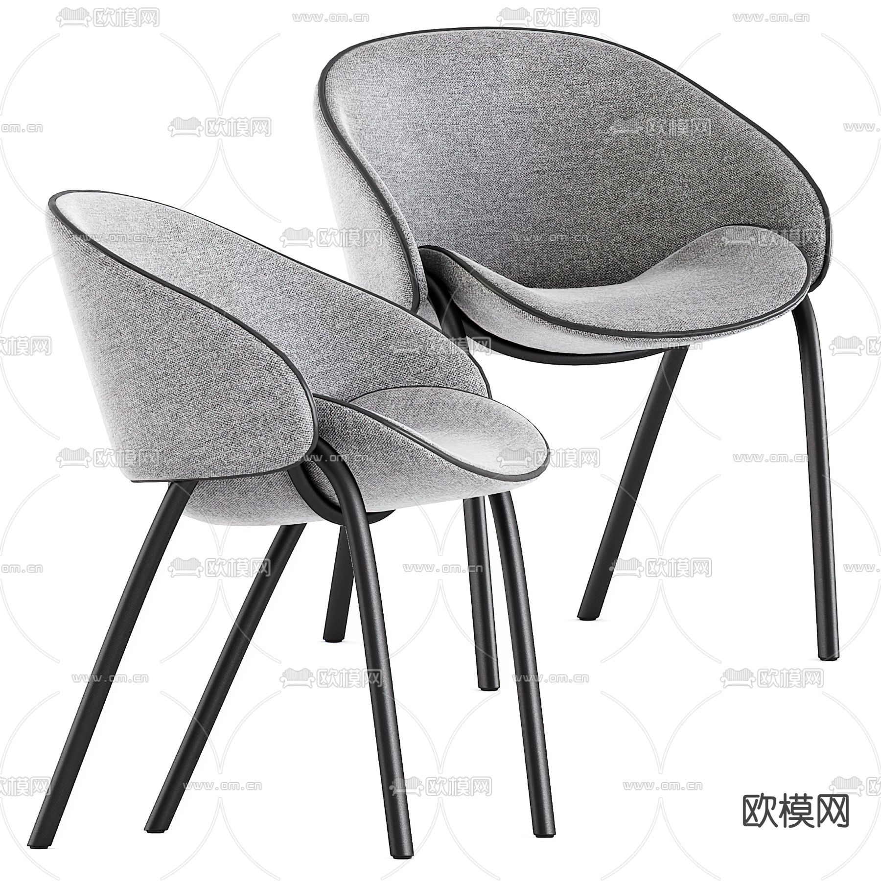 现代椅子 餐椅3d模型下载