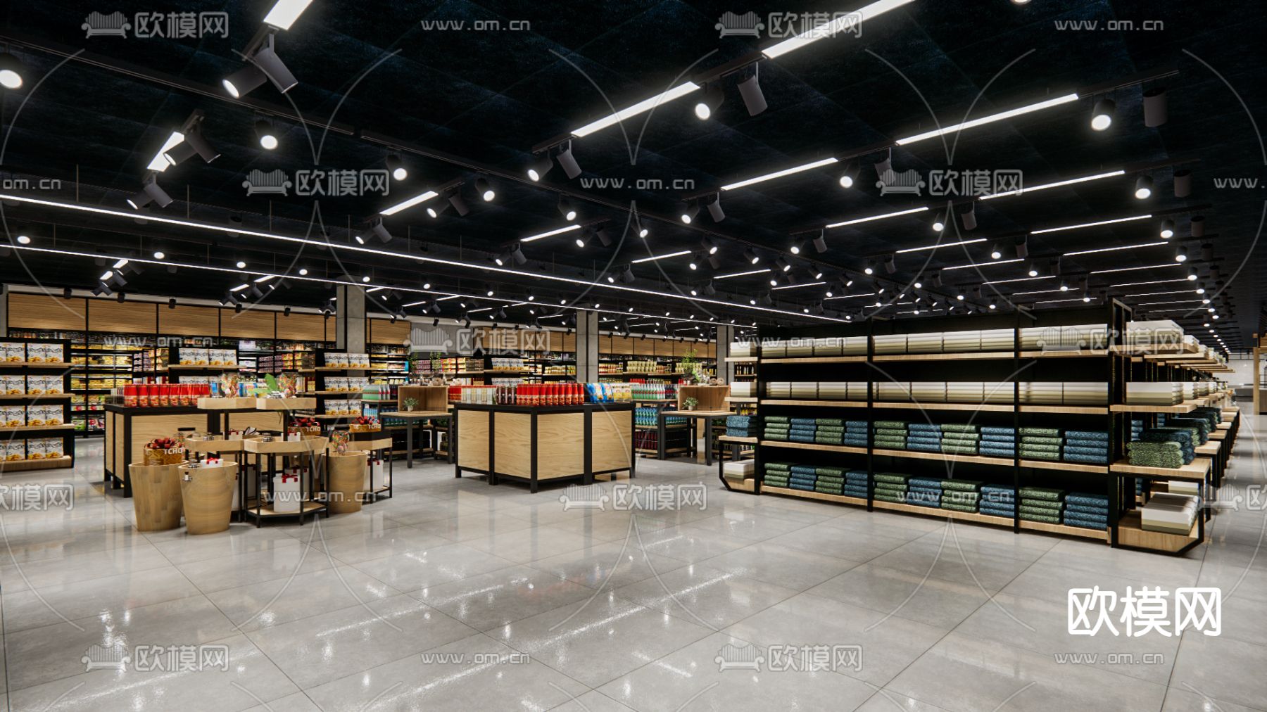 现代商业超市su模型下载（渲染图4）