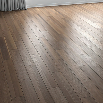 现代木地板su模型