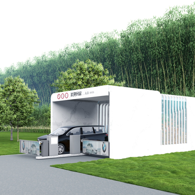  停车场门闸 车库入口su模型 