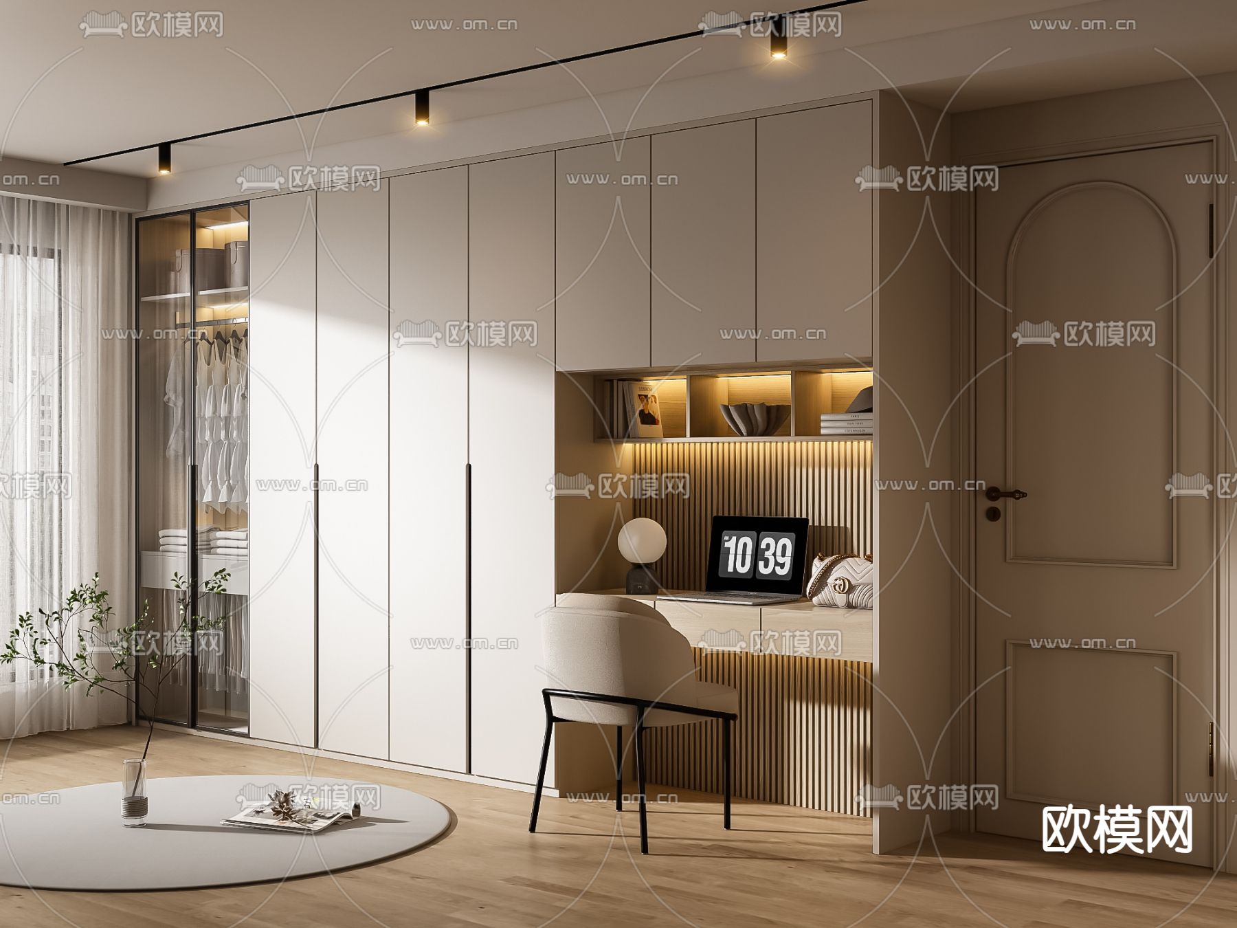 衣柜 衣橱3d模型下载（渲染图1）